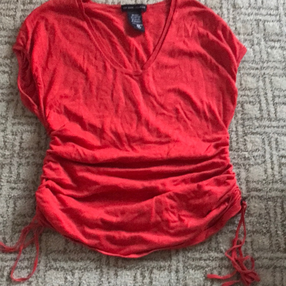 Y2K ruched adjustable blouse / shirt